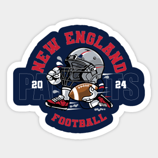 New England Football Sticker